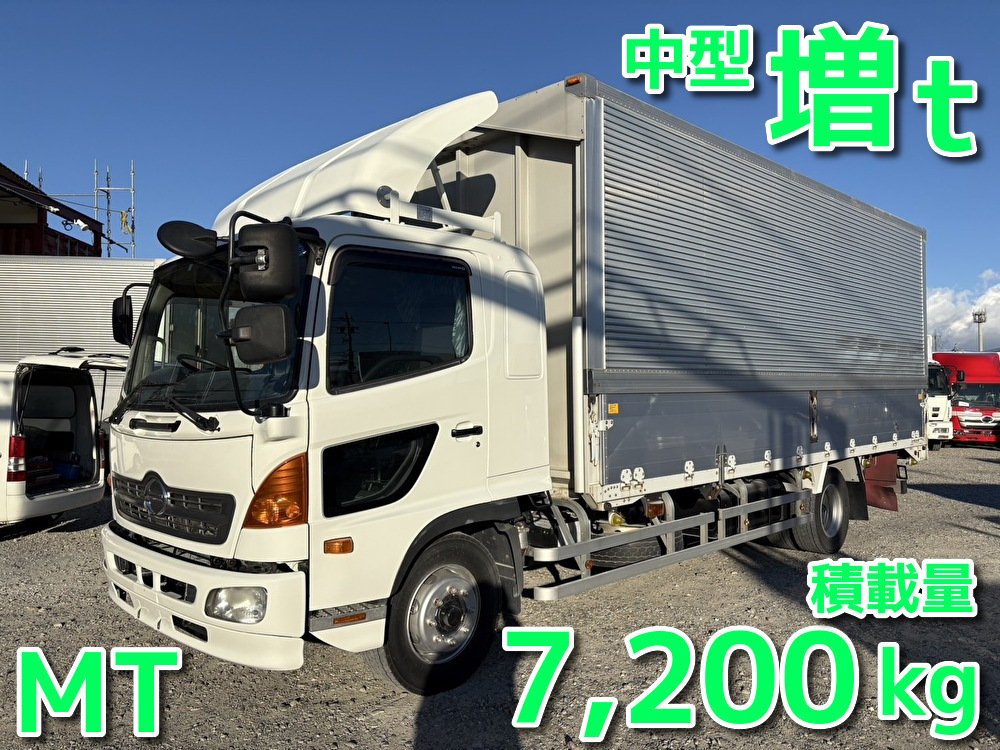 日野 中型増トンワイド レンジャー アルミウィング QKG-FE7JLAG