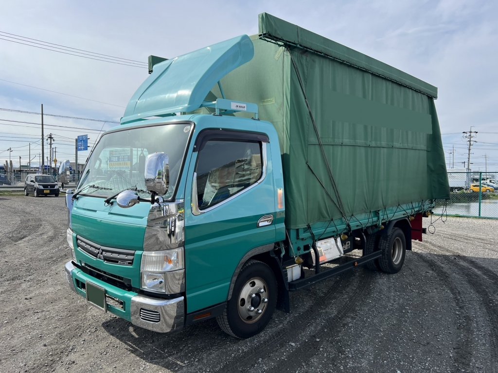 三菱 小型ワイド キャンター カーテン車 TKG-FEB50