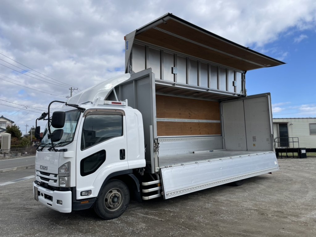 いすゞ 中型増トンワイド フォワード アルミウィング 2RG-FSR90S2
