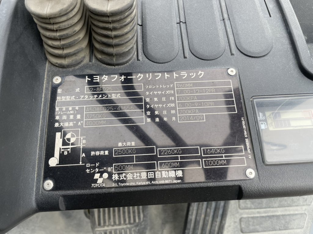 トヨタ   リフト 52-8FD25