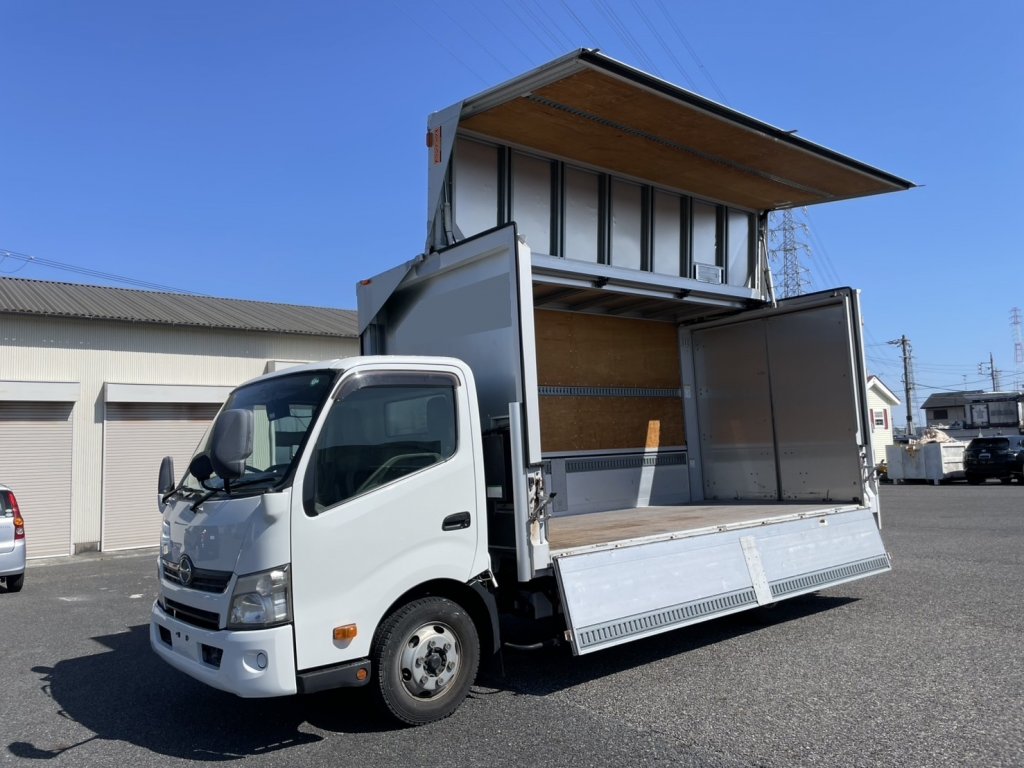 日野 小型ワイド デュトロ アルミウィング TKG-XZU710M
