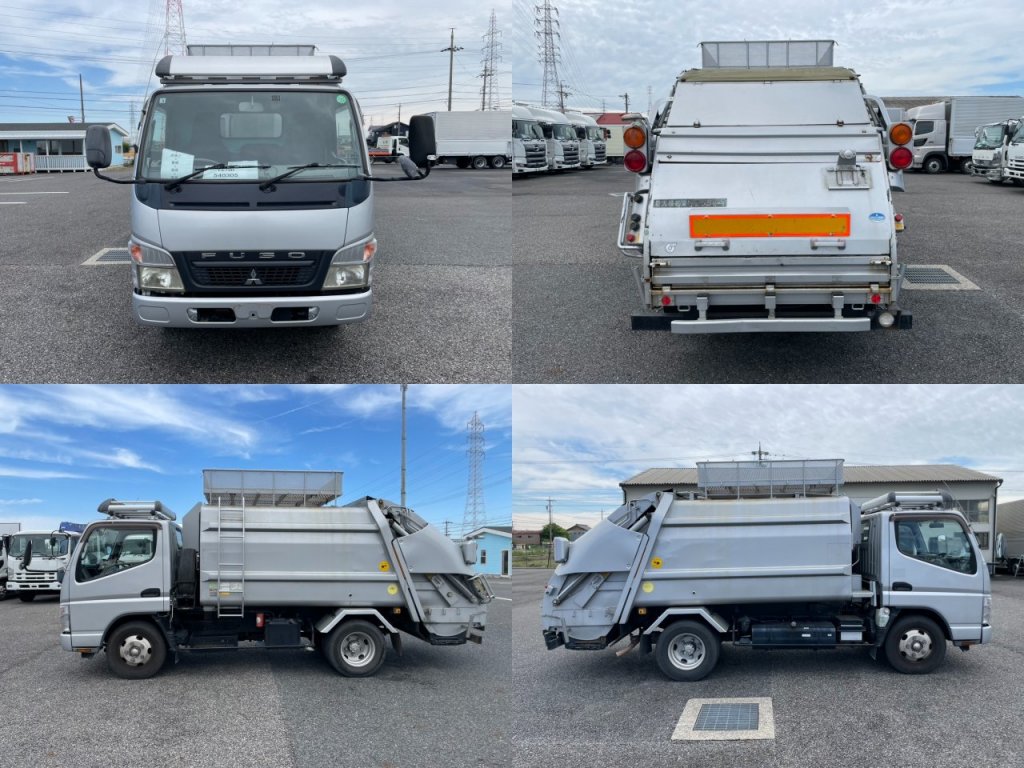 三菱 小型標準 キャンター パッカー車 PDG-FE73D
