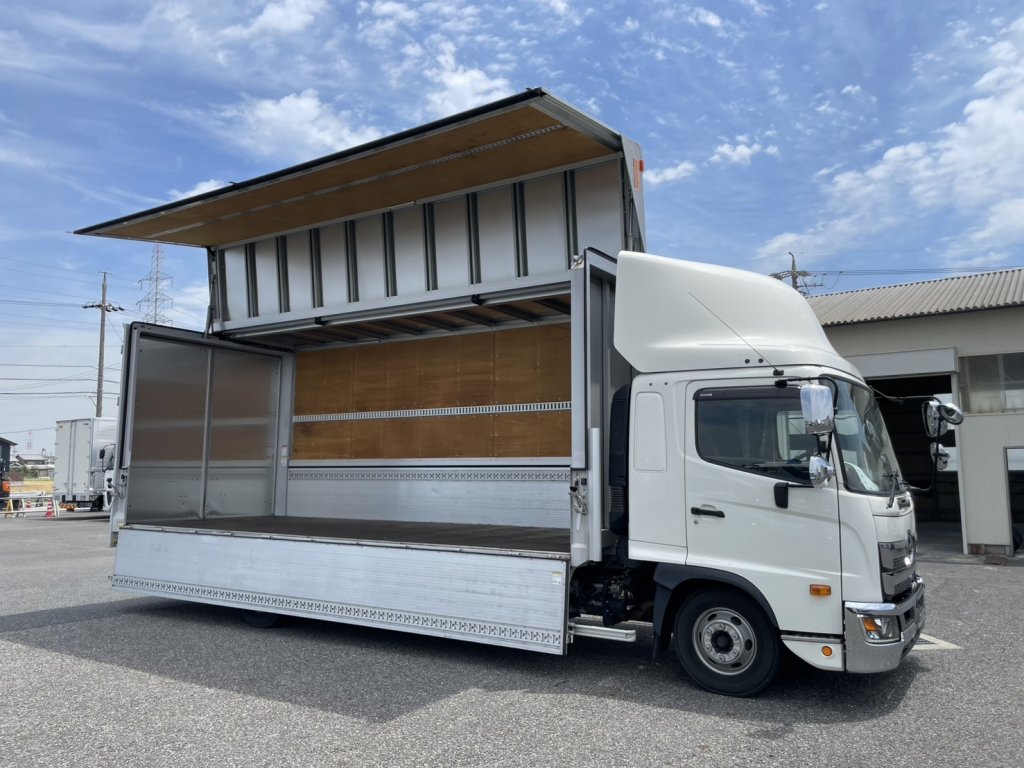 日野 中型ワイド レンジャー アルミウィング 2KG-FD2ABG