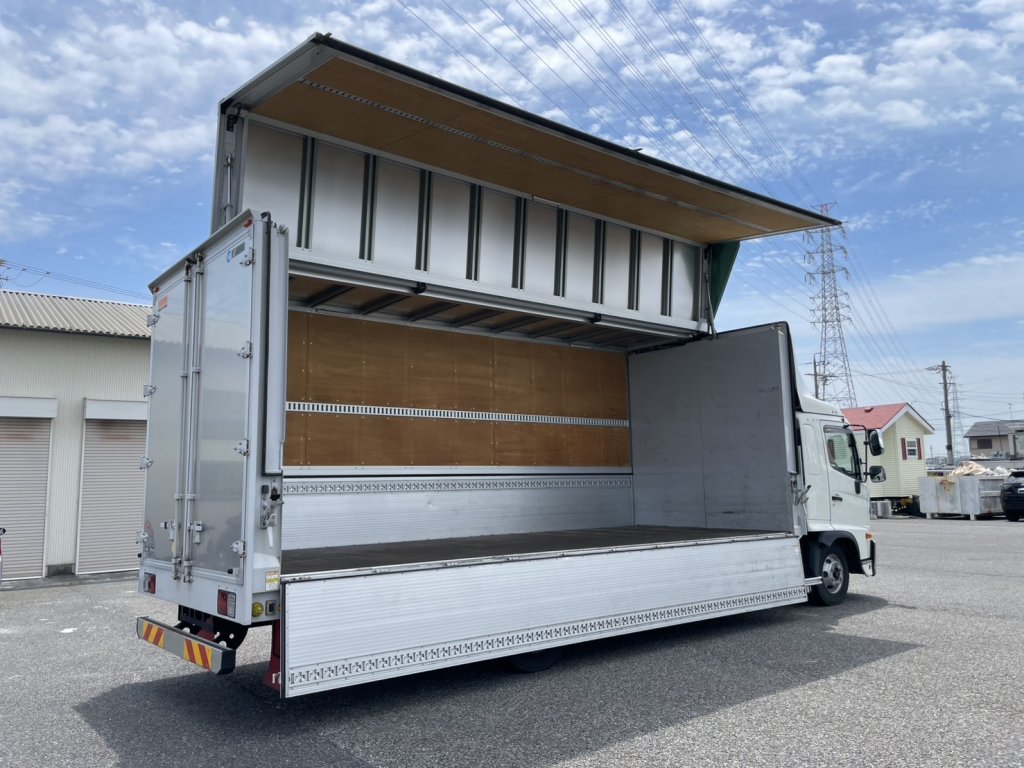 日野 中型ワイド レンジャー アルミウィング 2KG-FD2ABG