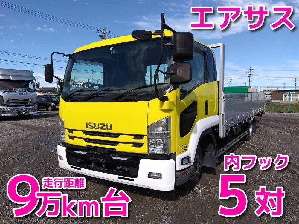 いすゞ 中型ワイド フォワード 平ボディ 2RG-FRR90T2