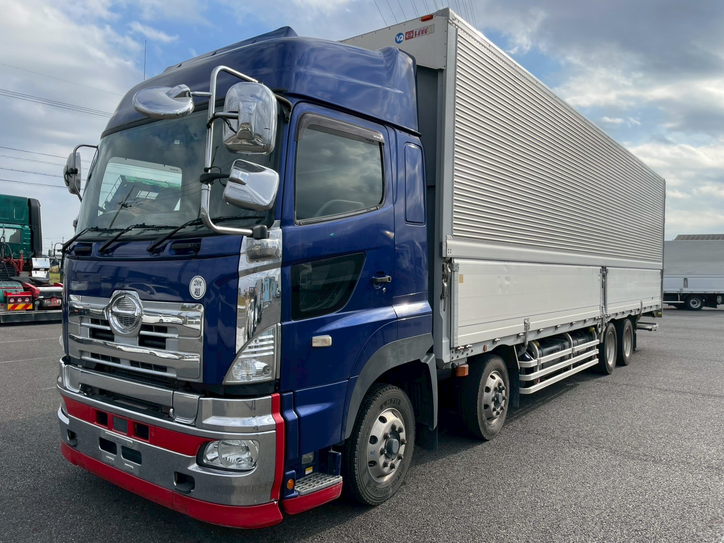 日野 10t超  アルミウィング QPG-FW1EXEG