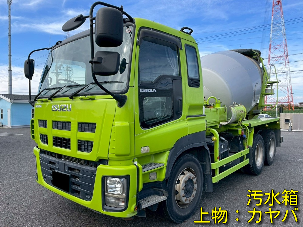 いすゞ 大型 ギガ コンクリートミキサー車 LKG-CXZ77AT