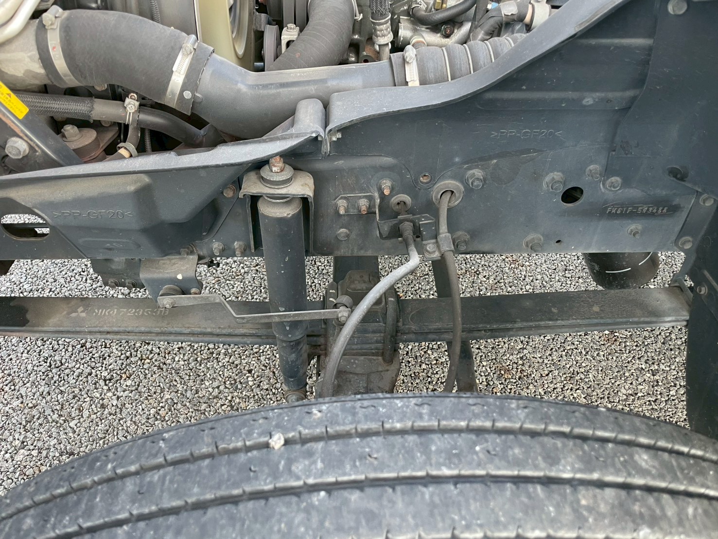 三菱 中型ワイド  平ボディ TKG-FK61F