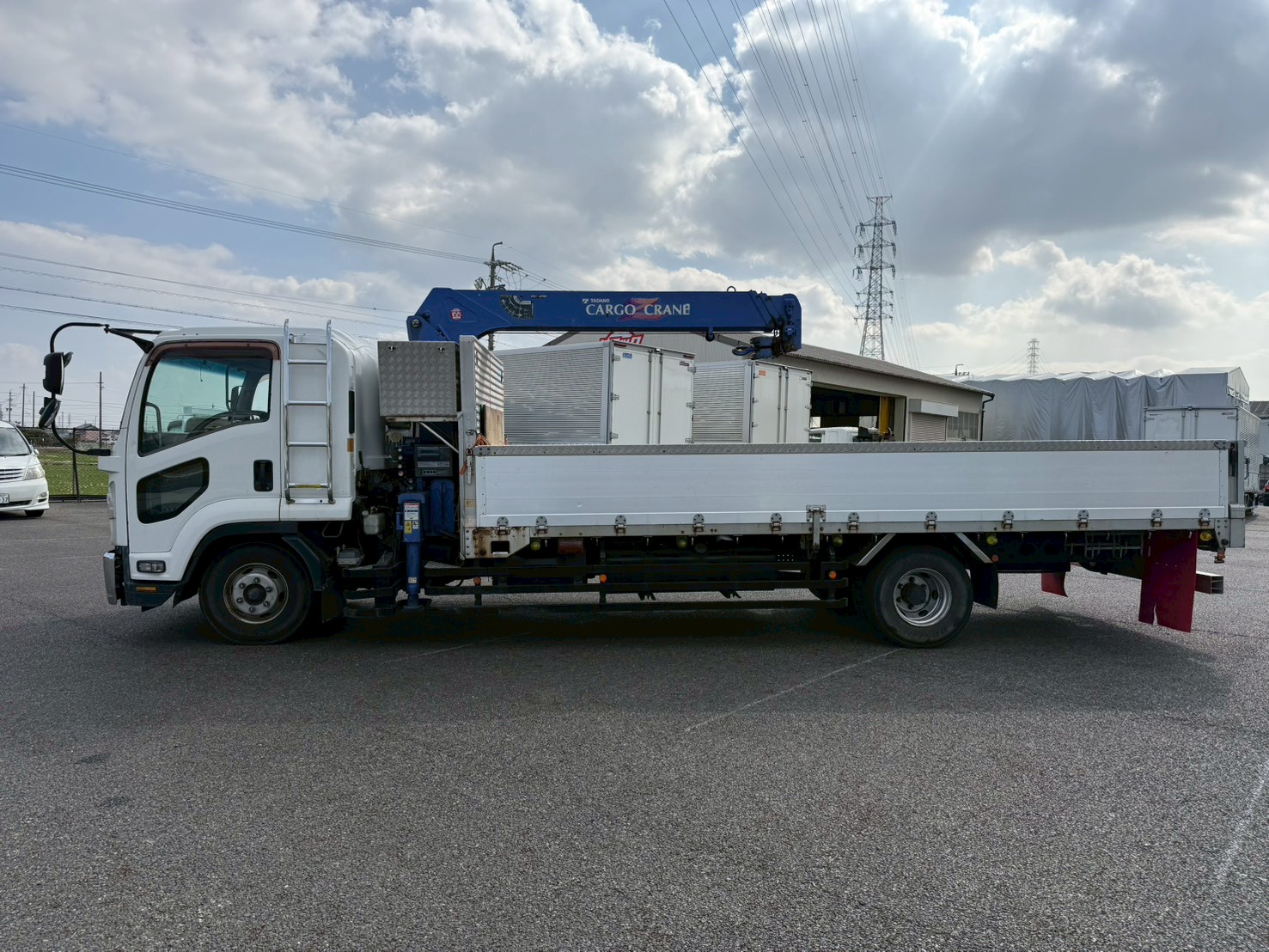 いすゞ 中型増トンワイド  クレーン３段 SKG-FSR90S2